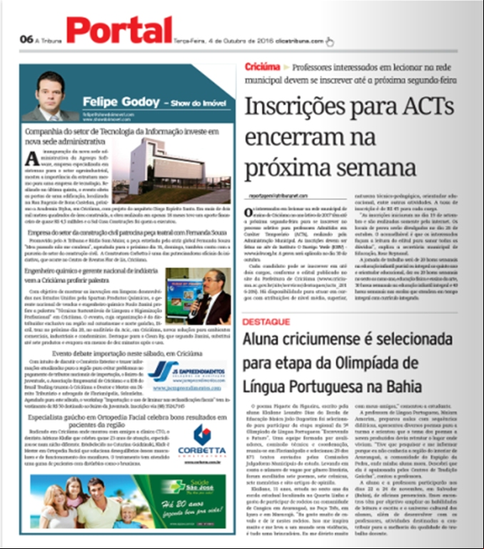 Coluna A Tribuna 04.10.2016
