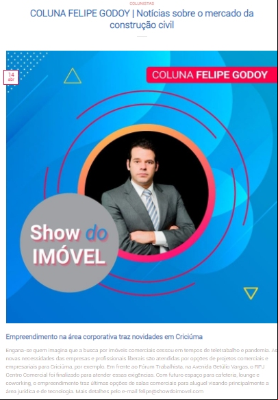 Coluna Felipe Godoy: 14.04.2021